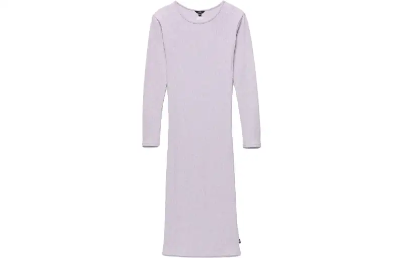 Vans Stormlight Two Moons Midi Dress Long Sleeved Dress Women's Light Purple