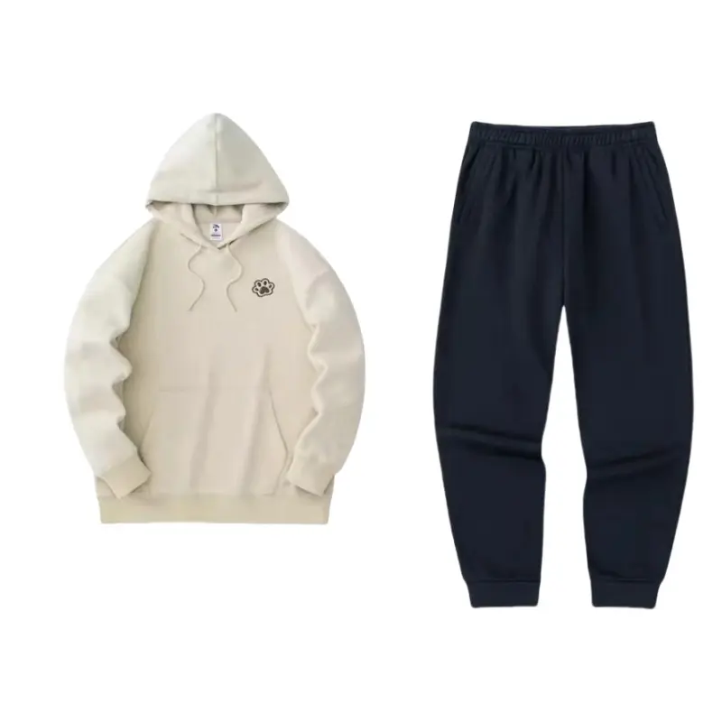 Anta Life Collection Casual Hooded Fleece Lined Long Sleeved Sweatshirt Set Women's