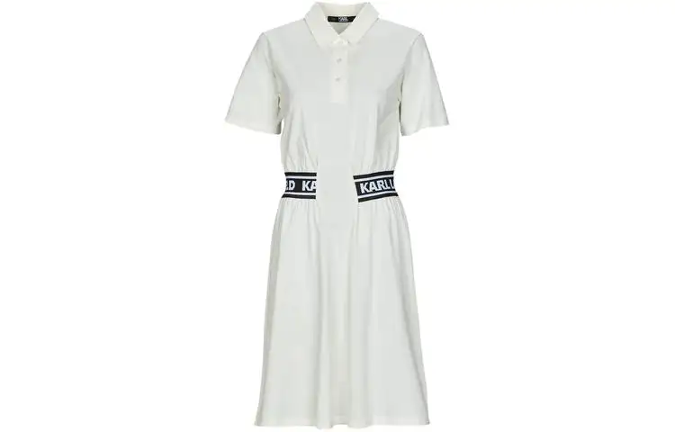 KARL LAGERFELD / Karl Lagerfeld Jeans Short Sleeved Dress Women's White