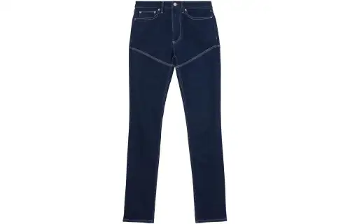 Burberry Jeans Women's Blue Moderate Slim Fit Pants