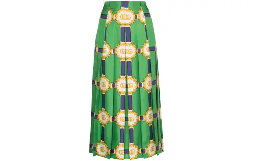 GUCCI FW21 Casual Long Skirt Women's Green