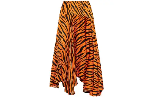 Balenciaga tiger-print midi skirt