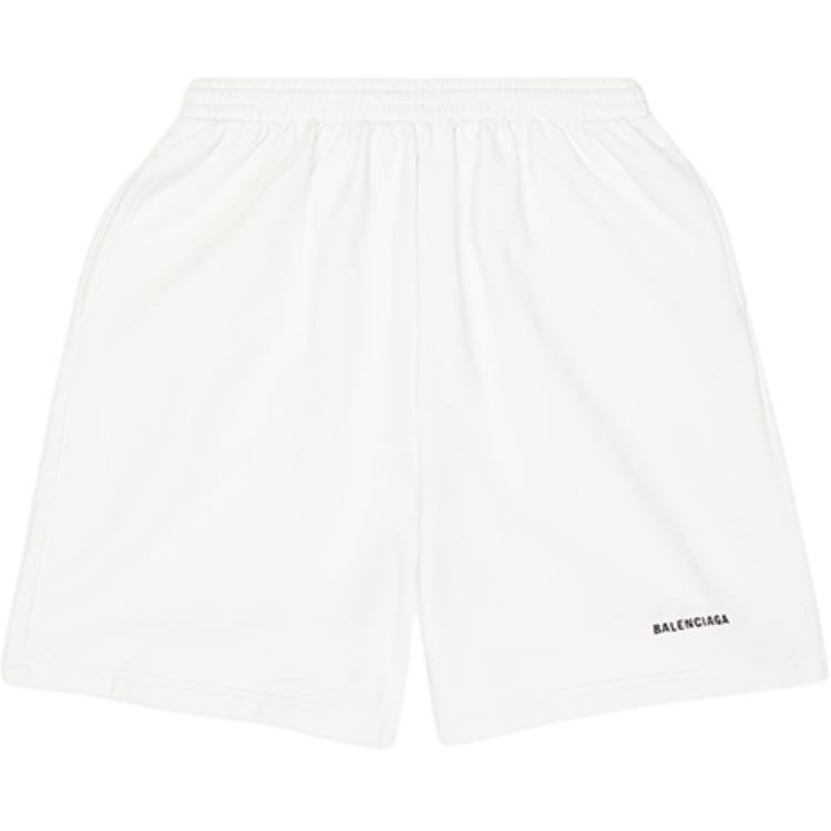 Женские шорты Balenciaga Logo (белые)