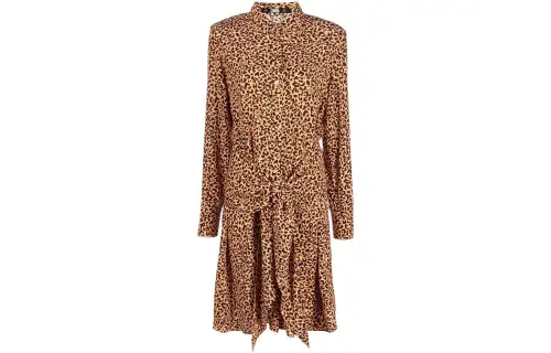 Karl Lagerfeld / Karl Lagerfeld Jeans leopard-print tie-waist shirtdress
