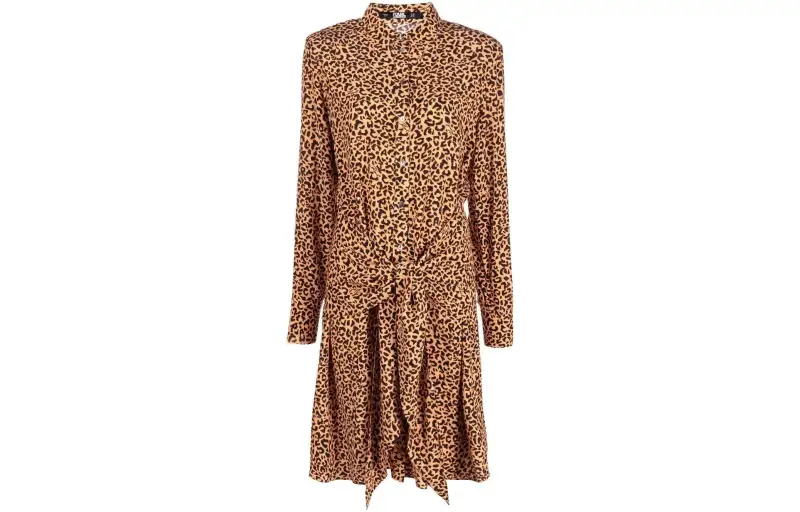 Karl Lagerfeld / Karl Lagerfeld Jeans leopard-print tie-waist shirtdress
