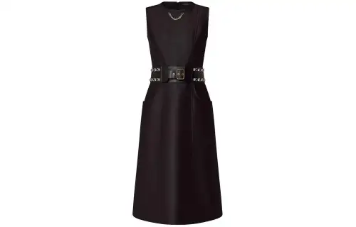 Lv Studded Belt Dress