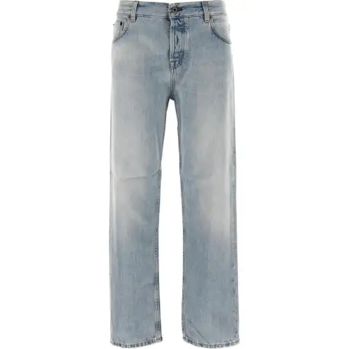 MIU MIU Logo Patch Straight-Leg Jeans
