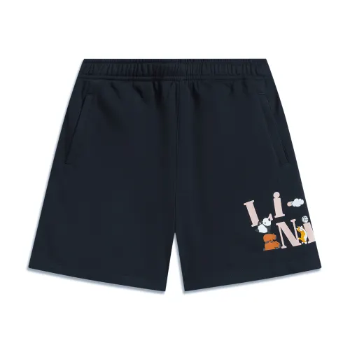 Li Ning Sports Life Collection Casual Shorts Women's Outer Space Blue