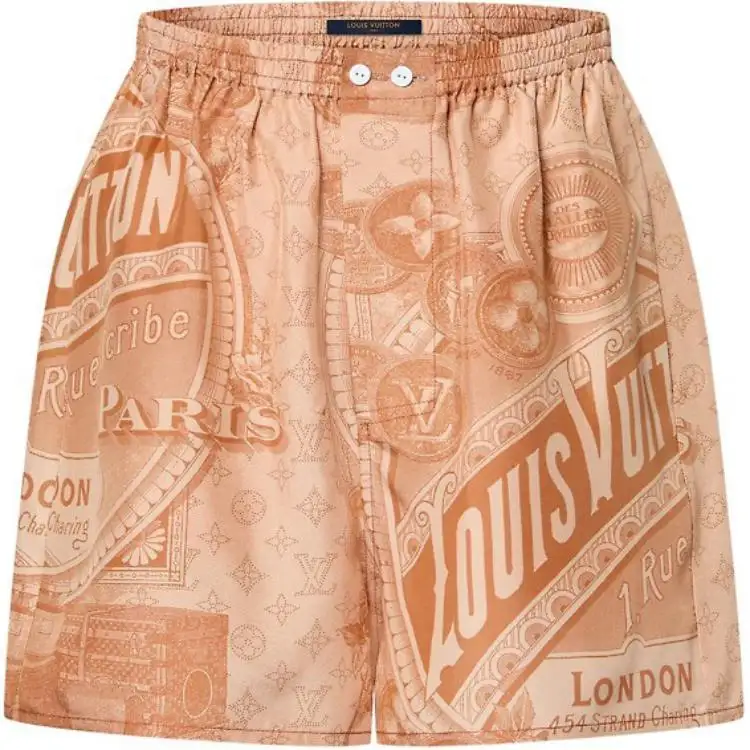LOUIS VUITTON Vintage Print Boxer Shorts