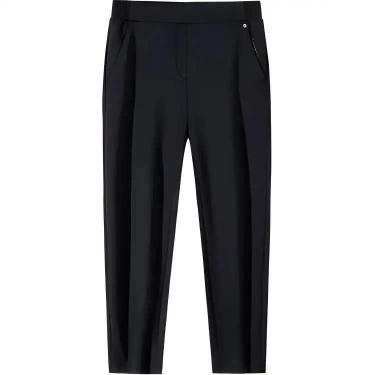 Anta Champion All Weather Collection Fleece Lined Straight Fit Casual Minimalist Style Solid Color Knitted Sweatpants