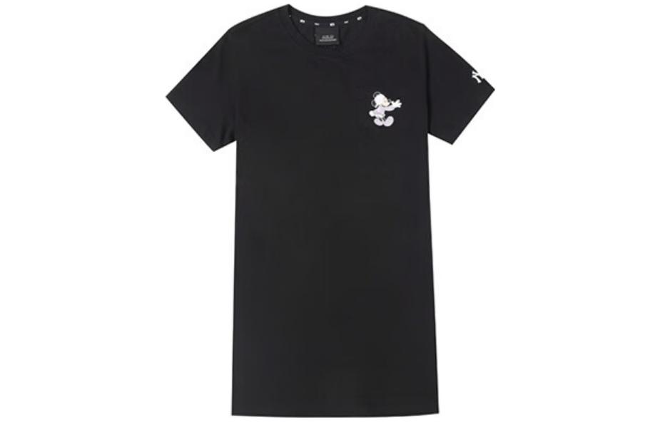 Женская футболка MLB FW23 LogoT (черная)