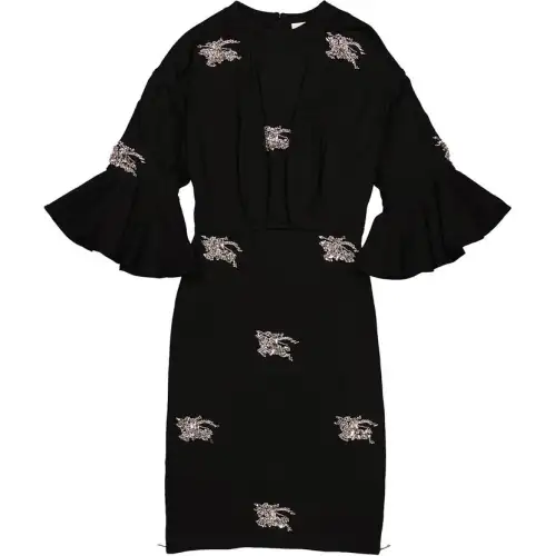 Burberry Long Sleeved Dress Women's Black