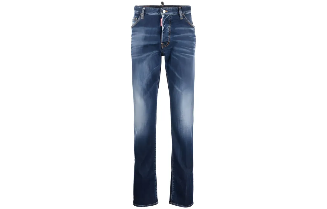 Dsquared2 Distressed Straight Leg Jeans