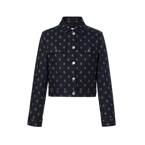 HERMES Denim Jacket Women's Blue