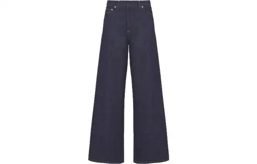DIOR Jeans Women's Blue Moderate Flared Pants