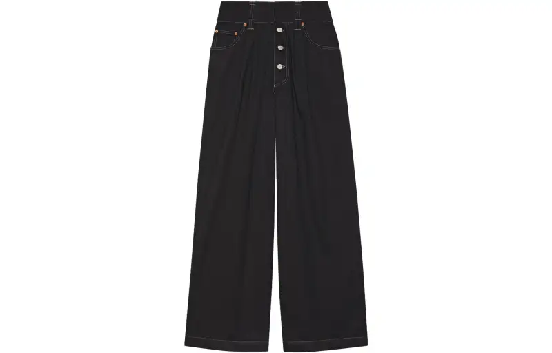 GUCCI Oversize Denim Pant Black Denim