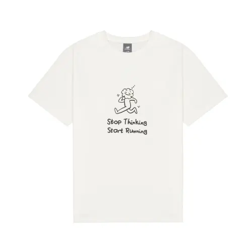 New Balance T Shirt Unisex Ivory White