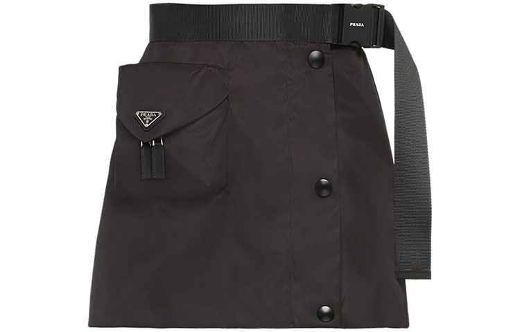 PRADA FW21 Casual Short Skirts Women's Black