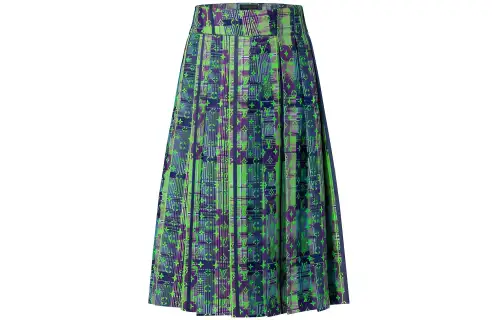 LOUIS VUITTON Casual Long Skirt Women's Green