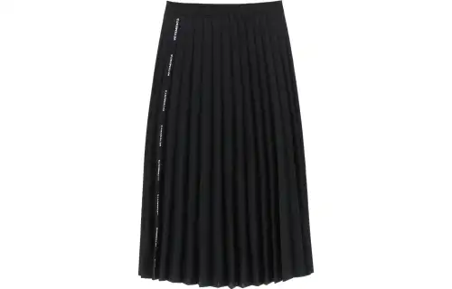 Vetements Pleated Logo Skirt 'Black'