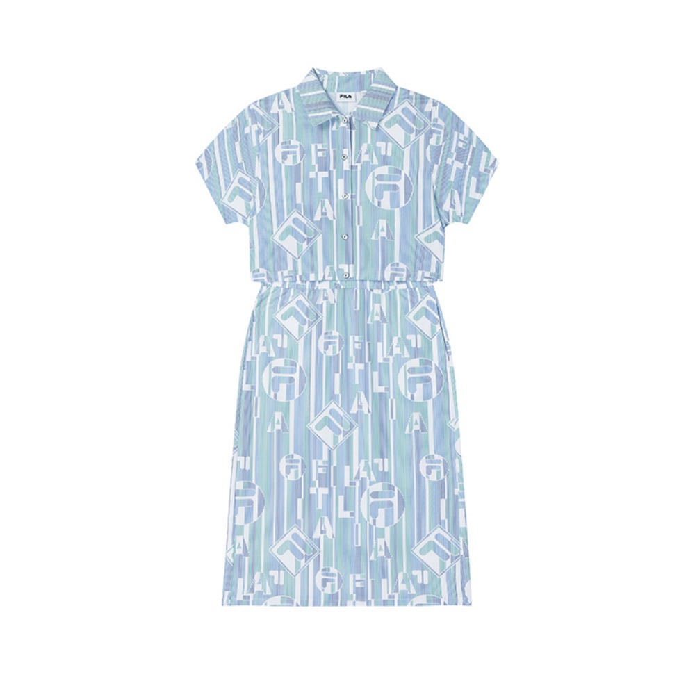 FILA Emerald Short Sleeved Dress Women's All Over Print