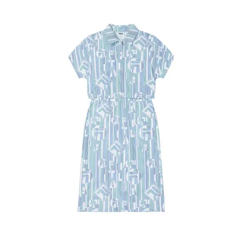 FILA Emerald Short Sleeved Dress Women's All Over Print