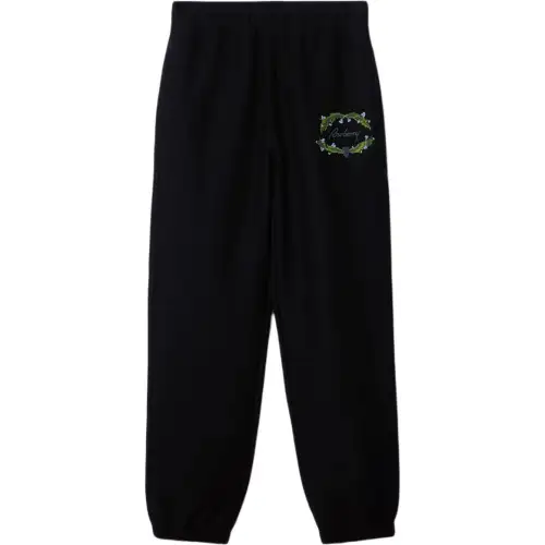 Burberry logo-embroidered track pants