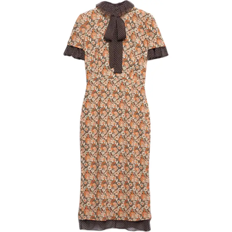 Prada printed midi dress