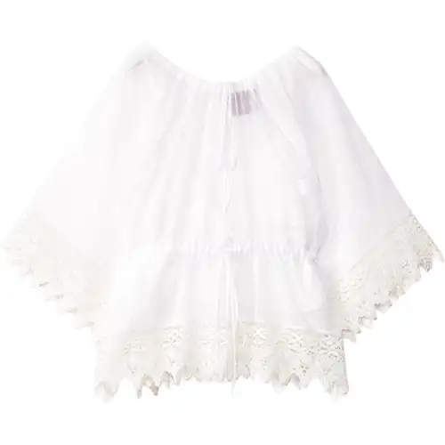 LOEWE Shirts Women's White V Neck Moderate Other