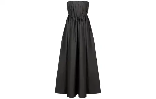 DIOR Long Dress Sleeveless Dress Women's Black