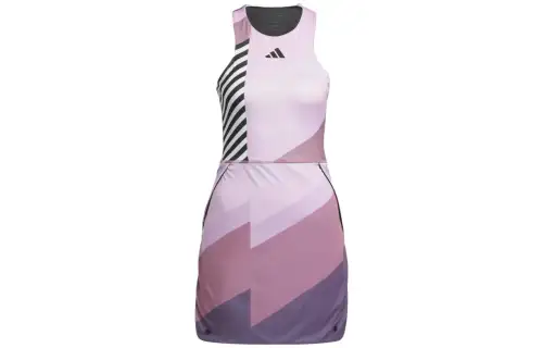 Adidas Originals Sleeveless Dresses Women's Purple Crew Neck Moderate Short