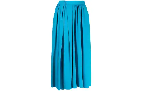 Balenciaga Casual Long Skirt Women's Blue