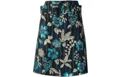PRADA Casual Short Skirts Women's Blue Moderate Short Other
