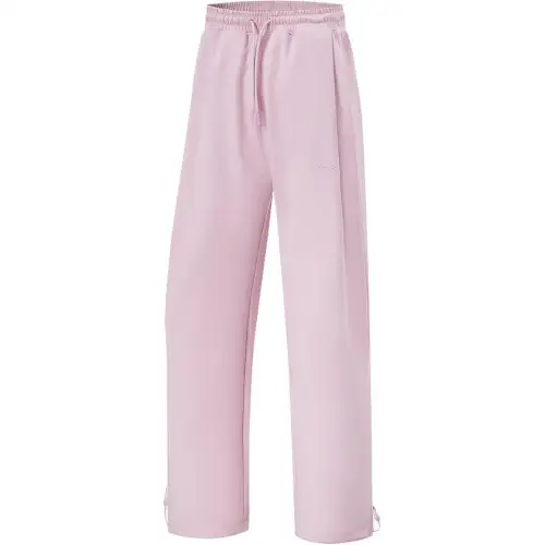 Li Ning Fitness Series Knitted Sweatpants Women's Lotus Red Purple