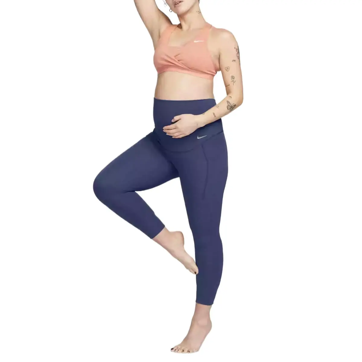 Nike FW/AW23 Leggings Women's Dark Navy Blue White