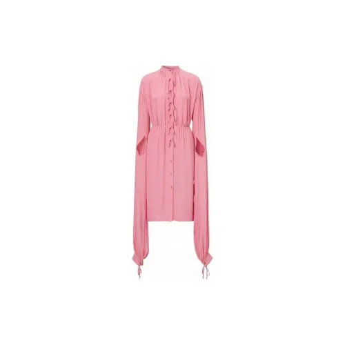 Burberry Pre Owned Silk Tie detail Mini Dress
