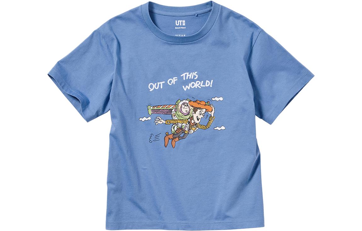 UNIQLO UNIQLO x Disney joint model SS23 Buzz Lightyear and Woody character printed short-sleeved T-shirt children's style