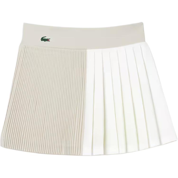 Женская юбка LACOSTE (серо-белая)