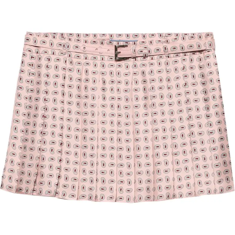PRADA SS24 Casual Short Skirts Women's Pink