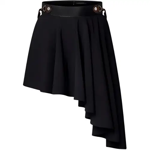 LOUIS VUITTON FW24 Casual Short Skirts Women's Black