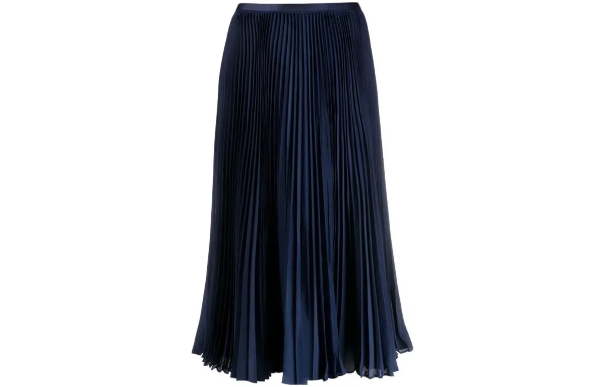 【Previous Season】high-waisted pleated midi skirt