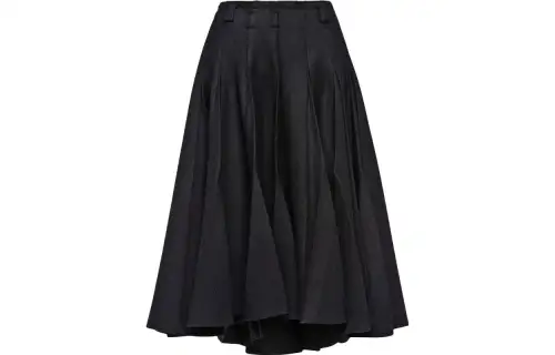 PRADA SS22 Casual Long Skirt Women's Black
