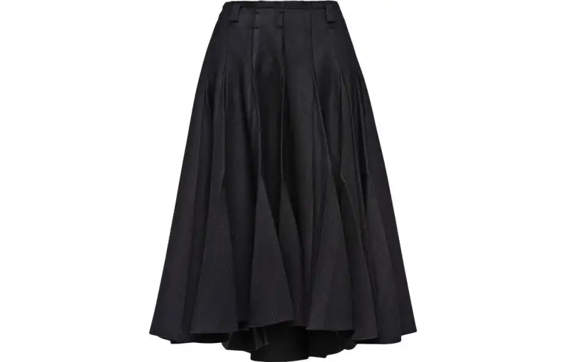 PRADA SS22 Casual Long Skirt Women's Black