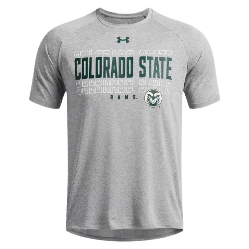 Under Armour TechCollegiate T Shirt Men's Gray