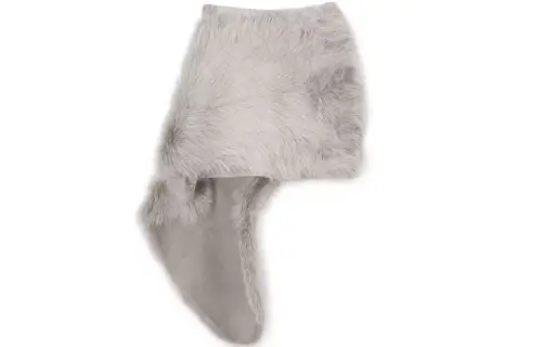 LOEWE Leather Short Skirts Women's Gray Moderate Short