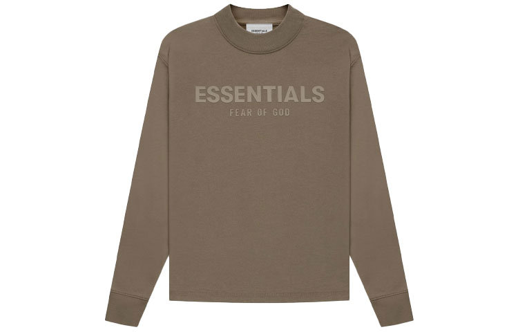 Лонгслив Fear Fear of God Essentials FW21TKids L/S Tee Harvest (коричневый)