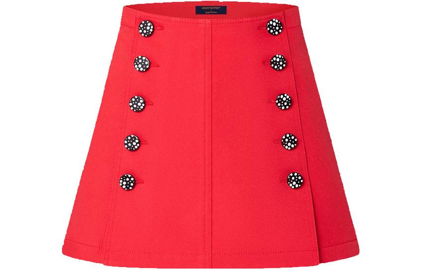 Louis Vuitton x Yayoi Kusama 2010s technical gabardine mini skirt