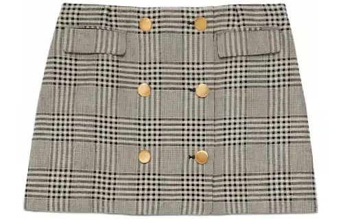GUCCI SS23 Casual Short Skirts Women's Linen Gray