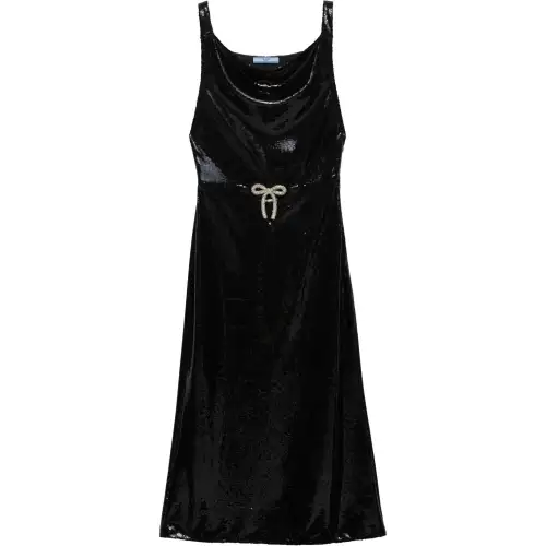 PRADA Slip Dresses Women's Black