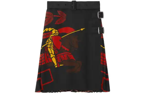 Burberry SS23 Casual Long Skirt Women's Black